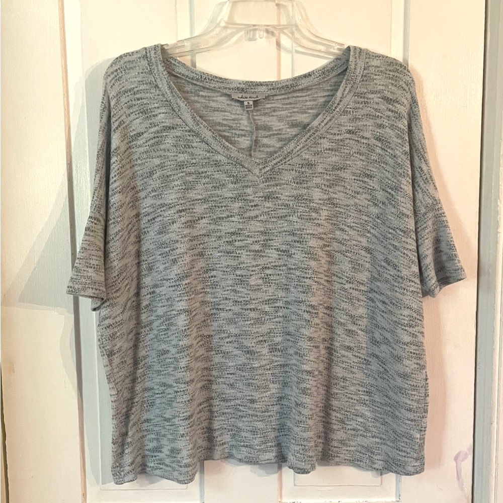 WHITE BIRCH Women’s Heather Knit Gray Dolman Short Sleeve Top Size Small